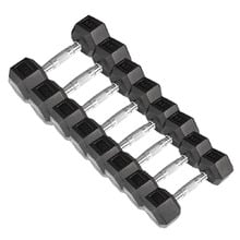 8 Piece Cortex 56kg Hex Fixed Dumbbell Set